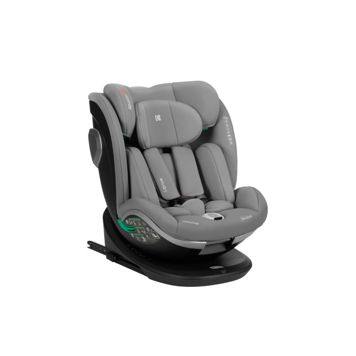 Silla de Coche Kikkaboo i-Drive i-SIZE Gris Claro 40-150 cm