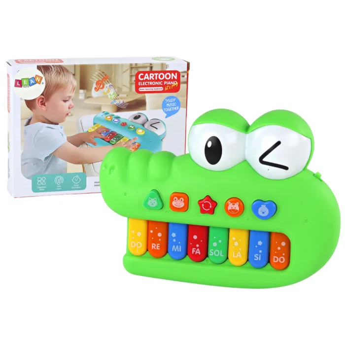 Piano Organ Musical Educativo Cocodrilo Verde