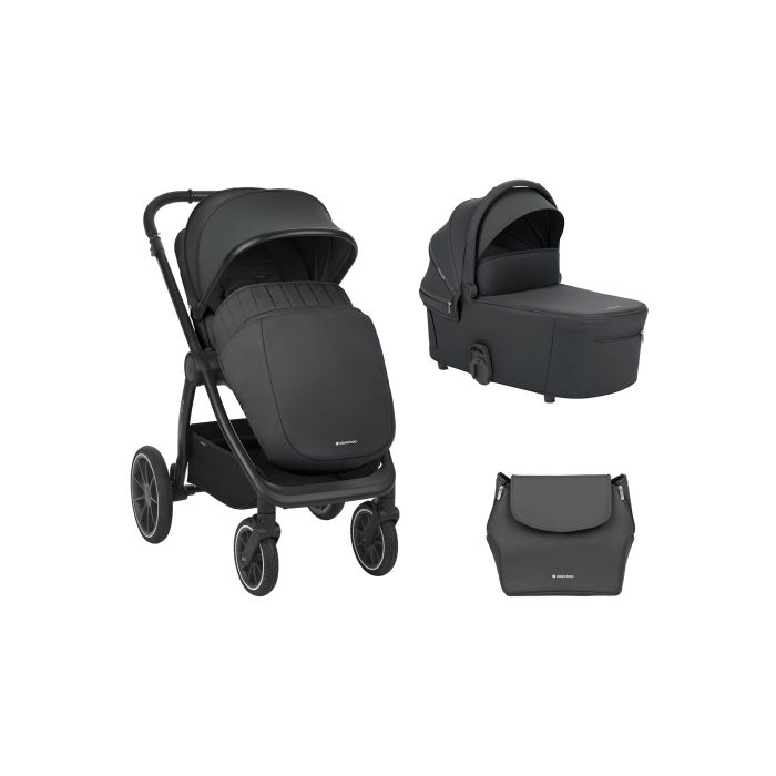 Carrito de bebé 2en1 Kikkaboo Naya Gris - Versatilidad y confort
