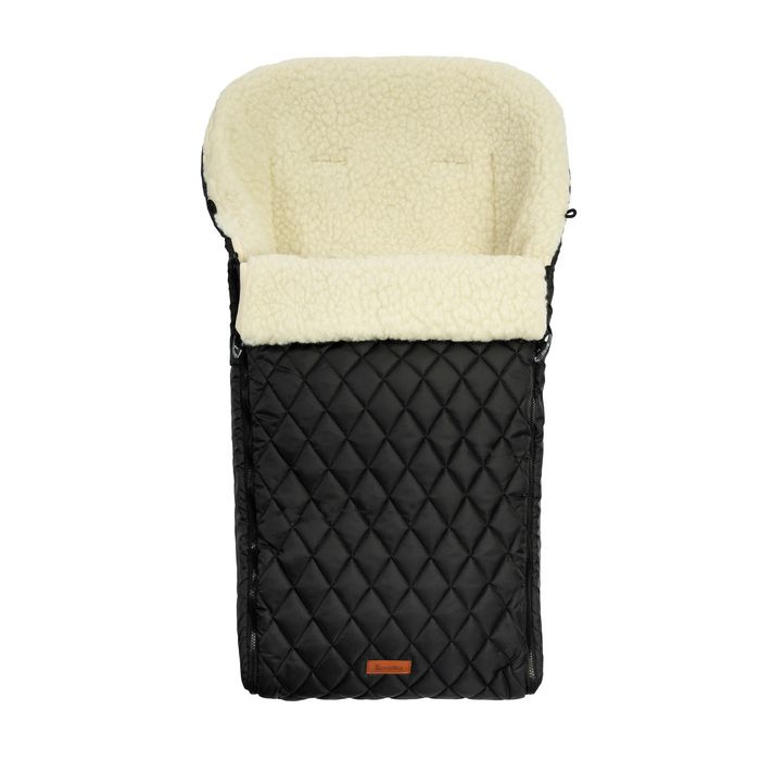Saco de Dormir Acolchado de Lana Negro Sensillo