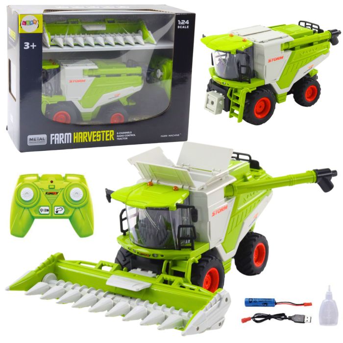 Cosechadora de Granos Control Remoto 2 en 1 con Efecto Humo