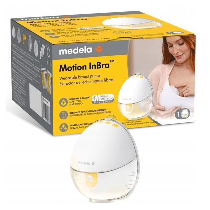 Medela InBra, detalle escudo 24 mm y almohadillas 15, 18, 21 mm