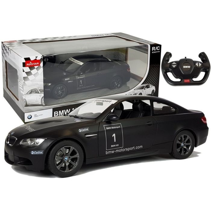 Coche Deportivo Control Remoto BMW M3 Rastar Negro 1:14