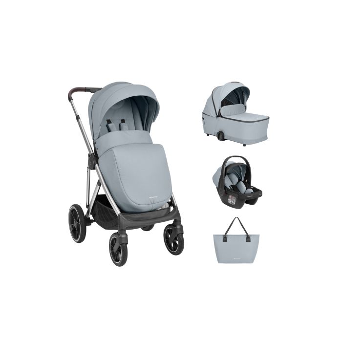 Cochecito 3 en 1 Kikkaboo Chiara Grey - Práctico y Seguro