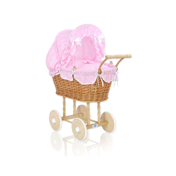 Pram de Muñeca de Mimbre My Sweet Baby - Elegancia Natural