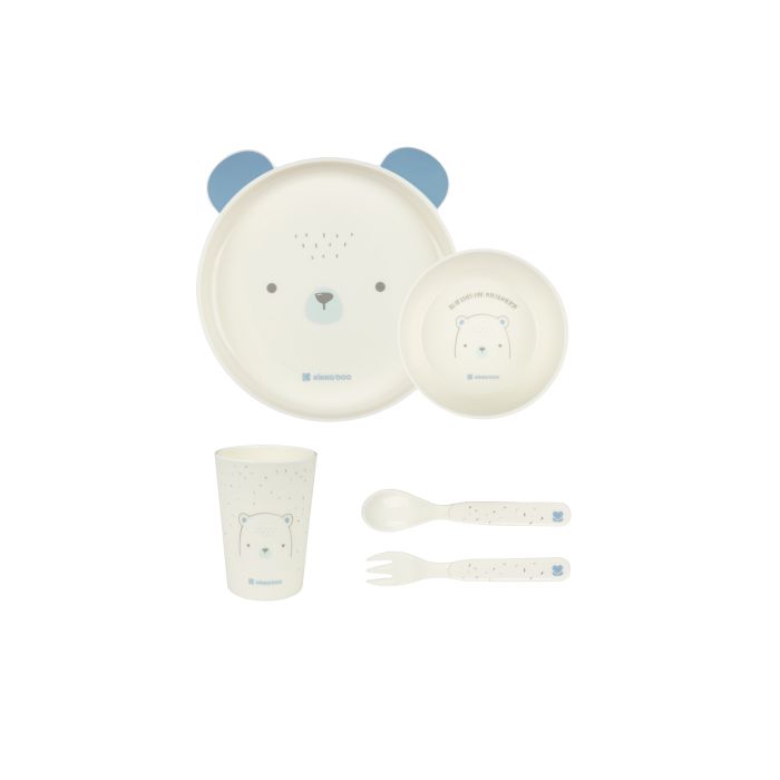 Juego de vajilla infantil Kikkaboo Bear with me Azul