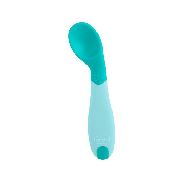Cuchara para Bebé Chicco 179398 First Spoon 8M+ Turquesa