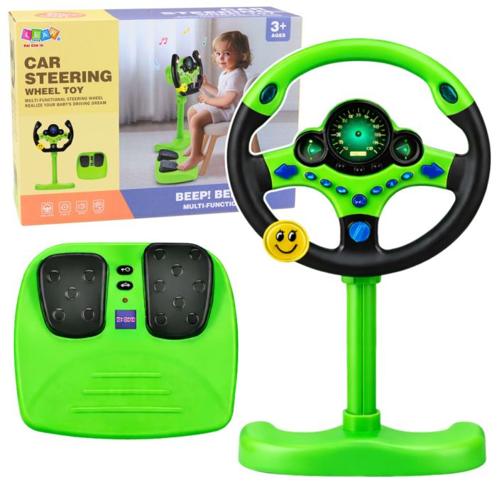 Volante Interactivo Infantil con Pedales, Luces y Sonidos