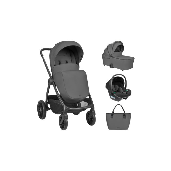 Carrito de Bebé 3 en 1 Modena Gris Oscuro Kikkaboo