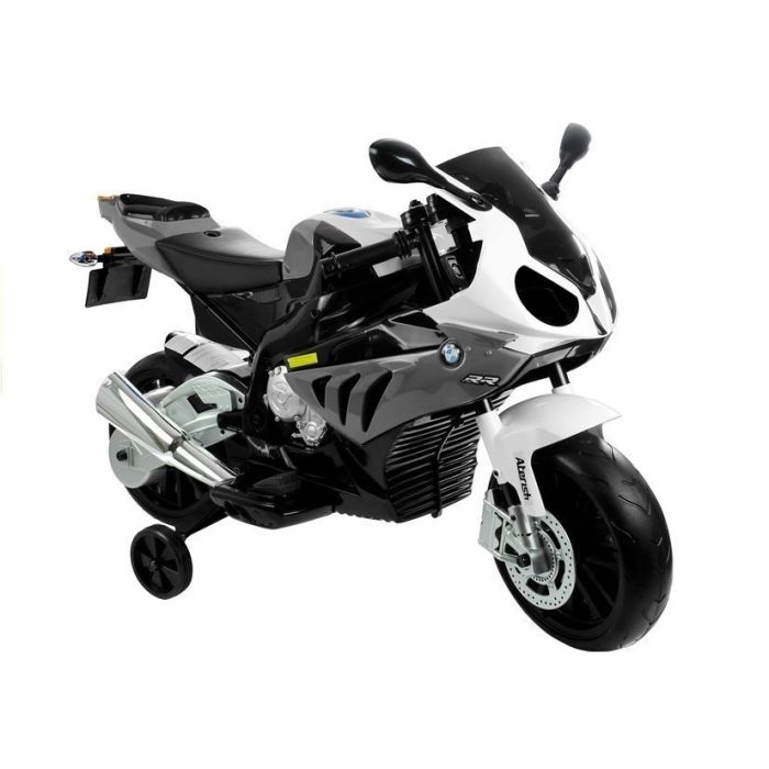 Moto eléctrica BMW S1000RR plateada