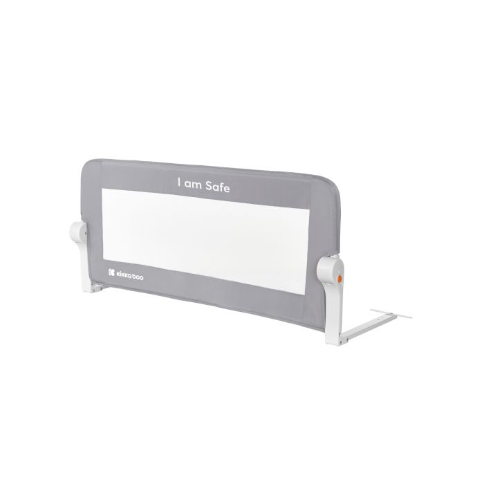 Barrera de cama I am safe 102cm Kikkaboo, gris