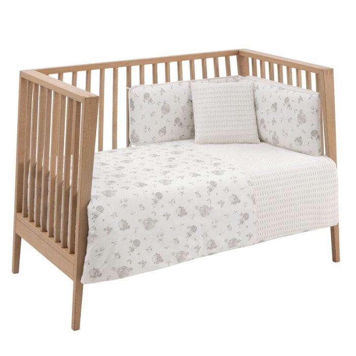 Jgo 2 Pcs.f.nordica Cuna 70 Globe Crudo 110x170x3 Cm - Cambrass