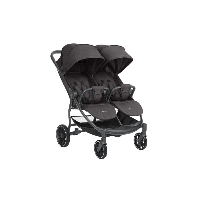 Carrito gemelar Happy 2 Kikkaboo Gris Oscuro 2024