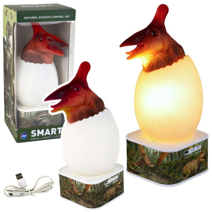 Lámpara LED Huevo Pterosaurio Dinosaurio