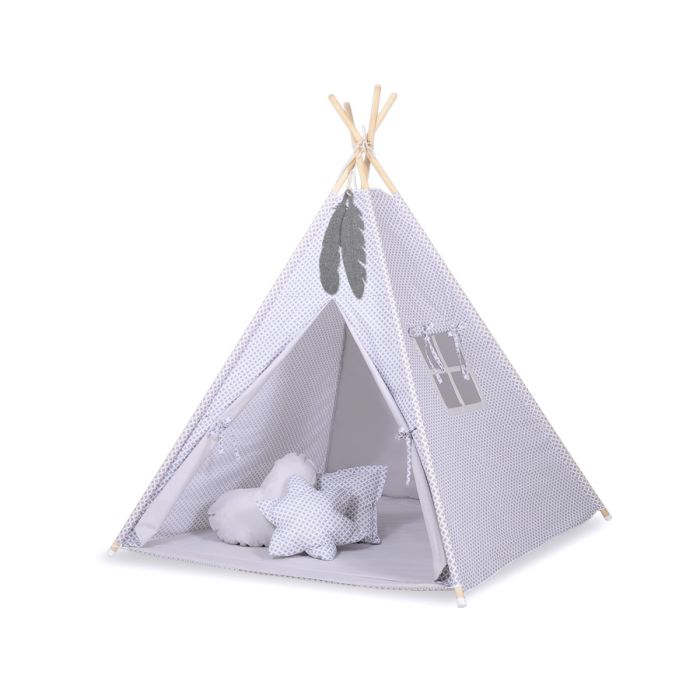 Tipi My Sweet Baby para Niños con Alfombra y Plumas Decorativas
