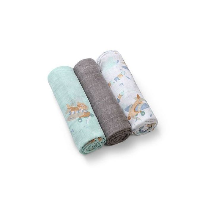 Pañales de Bambú Babyono, 3 Piezas, Suaves y Versátiles
