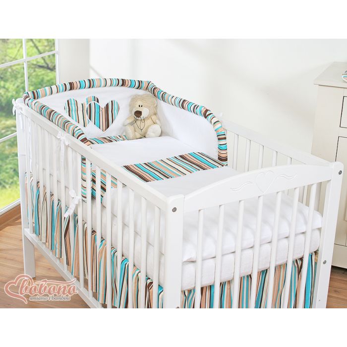 Juego de Ropa de Cuna 3 piezas My Sweet Baby - Corazones Colgantes