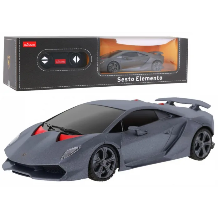 Coche deportivo RC 1:24 Lamborghini Sesto Elemento gris