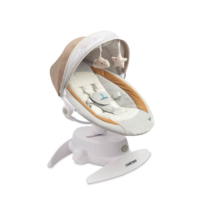 Silla mecedora Caretero OPTI Brown con diseño moderno