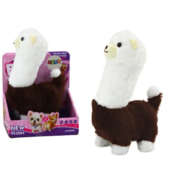 Juego interactivo de carrera con llama alpaca marrón 23cm