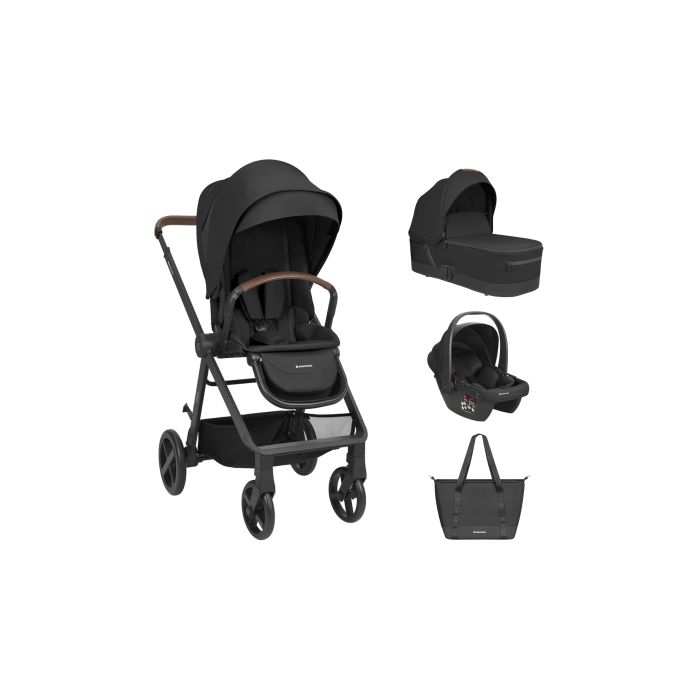 Carrito de bebé 3en1 Mia Negro Kikkaboo