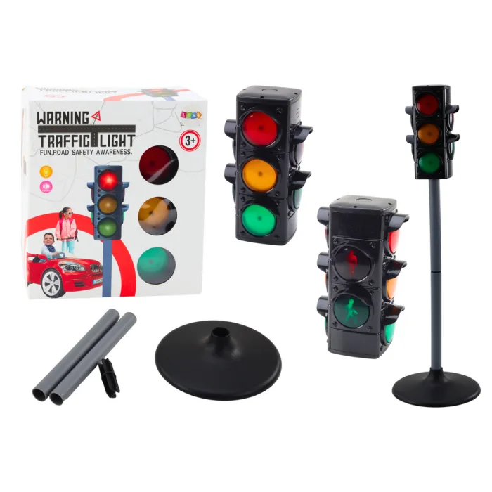 Semáforo interactivo con luces y sonido de Lean toys.