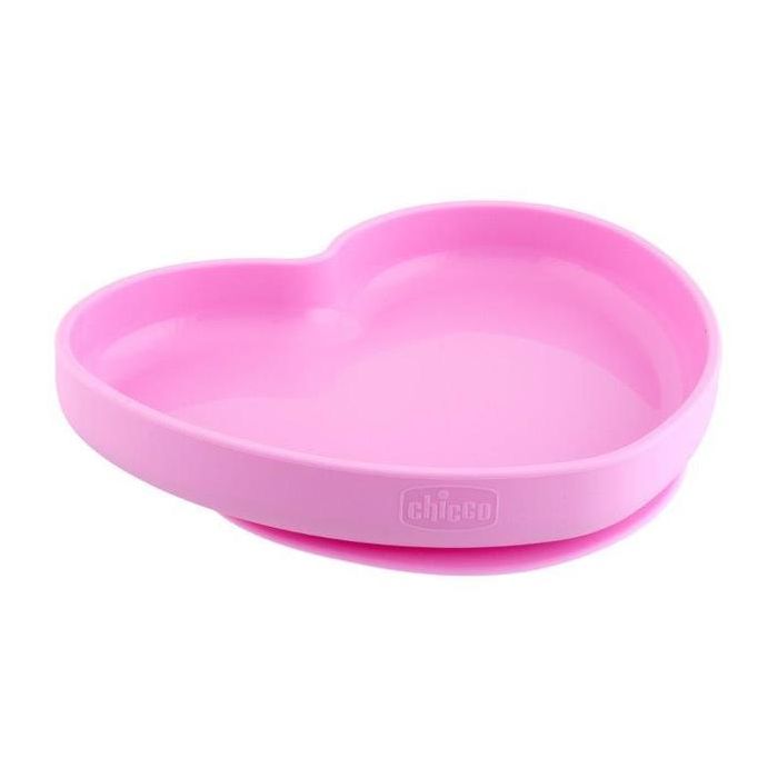 Plato de Silicona Chicco Corazón 9m+ para Bebé