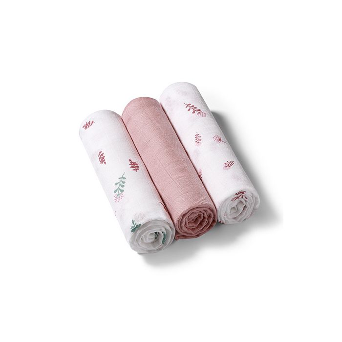 Pañales de Bambú Babyono, 3 Piezas Rosa – Suaves y Versátiles