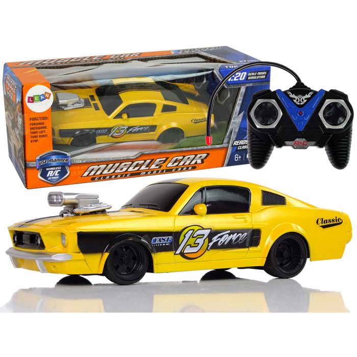 Coche Deportivo Control Remoto Clásico 1:20 Amarillo