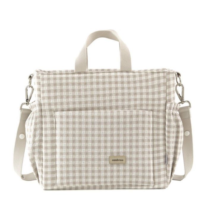 Bolso Maternal Pack Vicky Beige 16x43x37 Cm - Cambrass