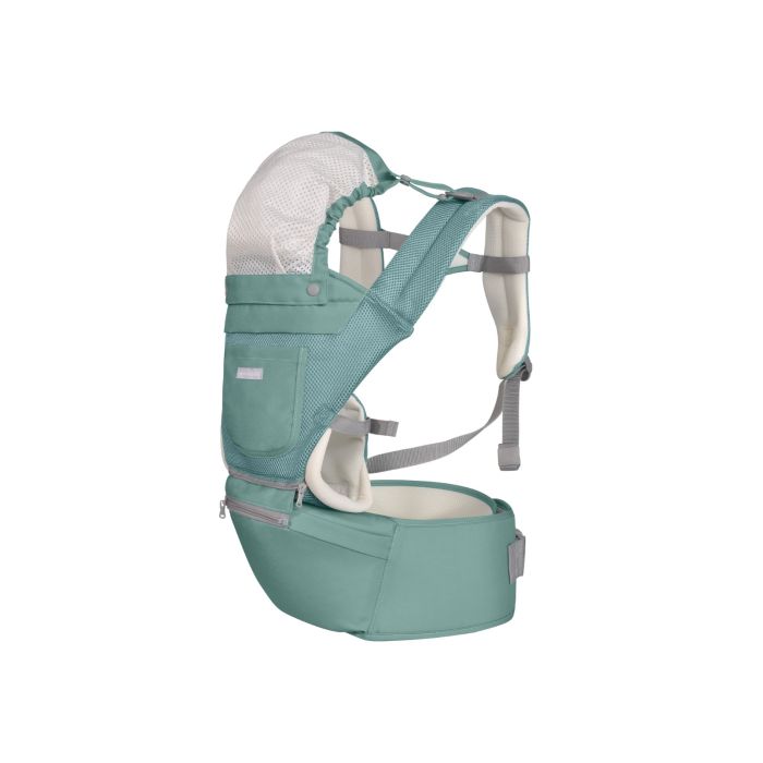 Portabebés 3en1 Chloe Mesh Menta Kikkaboo - Versatilidad y Comodidad