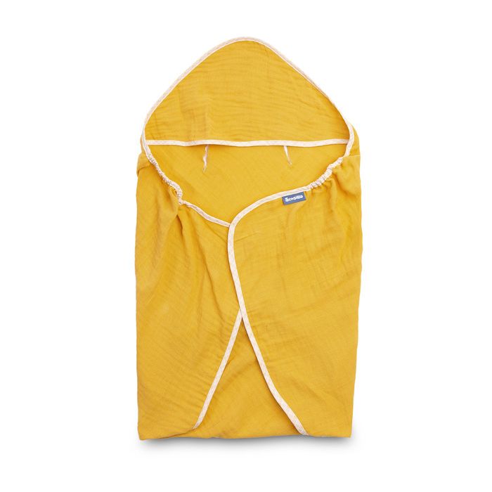 Manta Envoltura Muselina Mustard Sensillo 75x75 cm