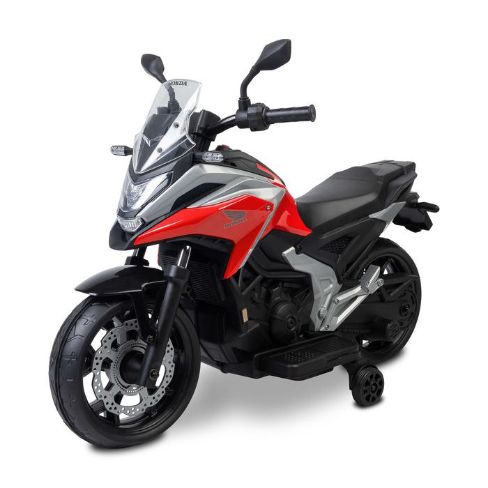 Moto eléctrica infantil Honda NC750X roja Toyz con licencia oficial, vista frontal