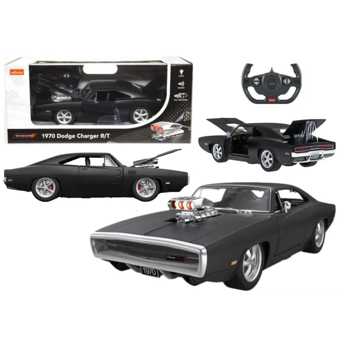 Coche RC 1:16 Control Remoto Dodge Charger R/T Negro