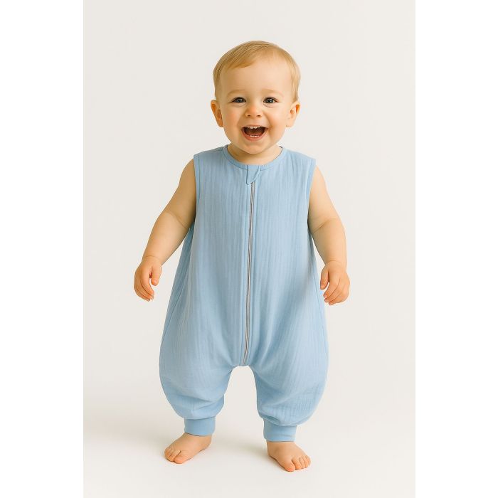Saco de Dormir Muselina con Piernas My Sweet Baby 2-4 Años - Azul