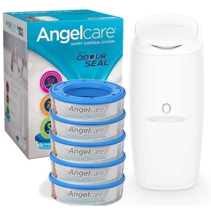 Recargas de Pañales Angelcare - Contenedor y 6 Recargas