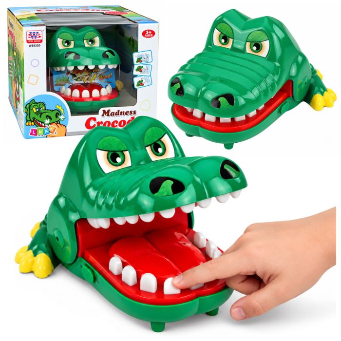 Juego de habilidad Cocodrilo Loco de Lean toys con luces y sonidos