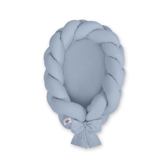 Braided Baby Nest 2 In 1 - Pastel Blue