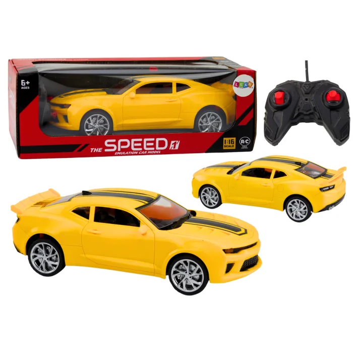 Toy Car Remote Controlled Sports Car RC 1:16 Yellow