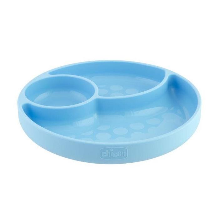 Plato de Silicona 3 Secciones Chicco para Bebés 12m+