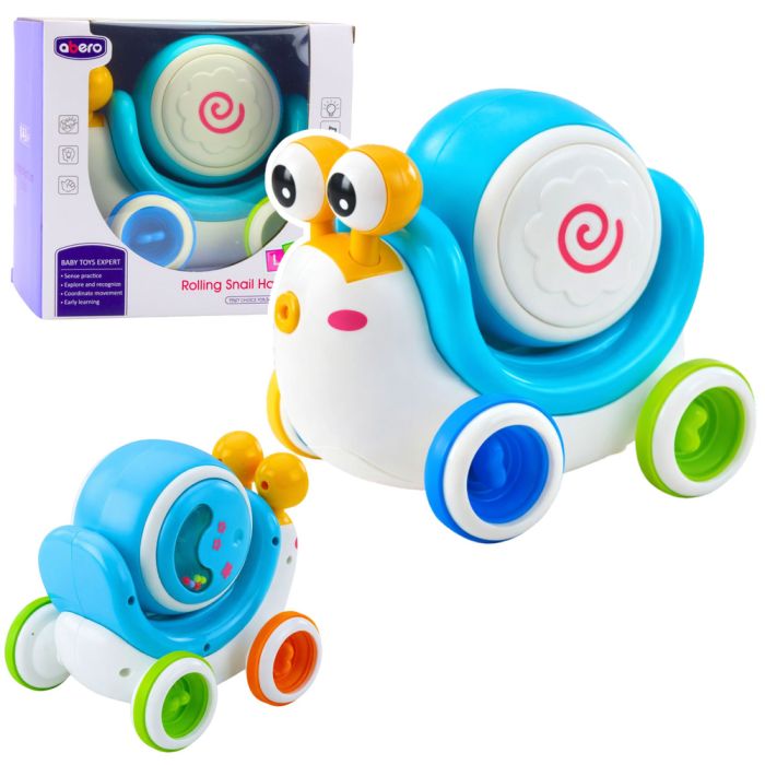 Caracol Interactivo de Tambor Musical Educativo Azul