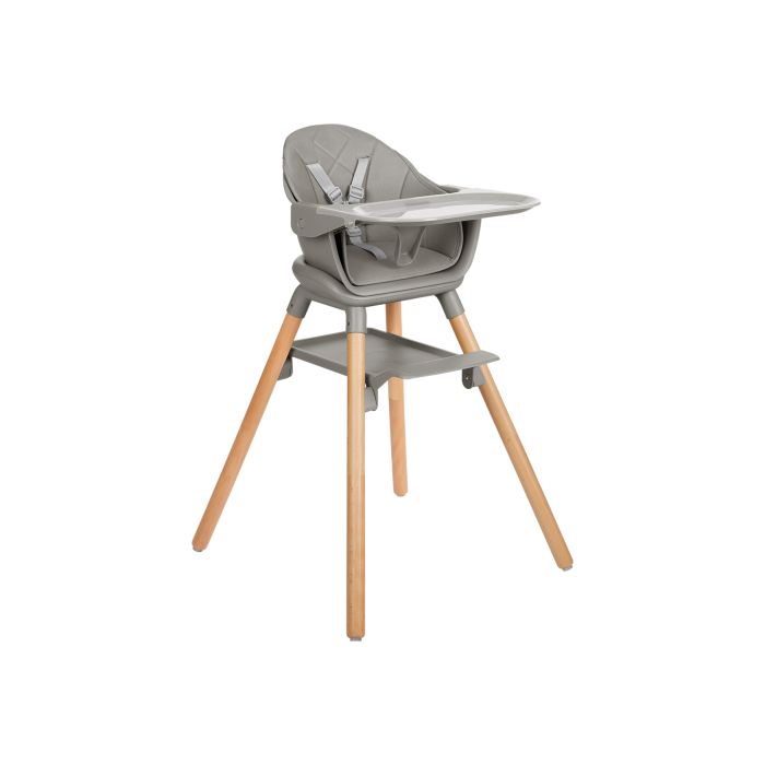 Trona 2en1 Woody Gris 2024 Kikkaboo