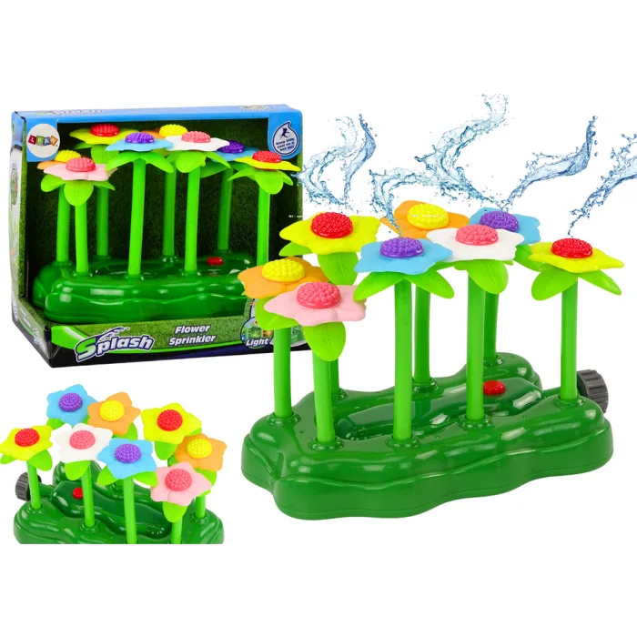 Fuente de Agua Jardín con Flores para Niños