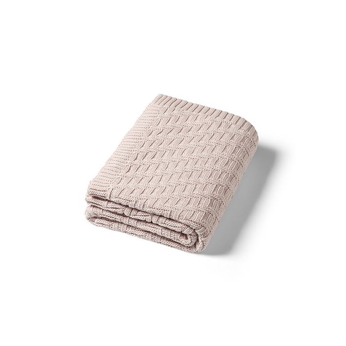 Manta de Algodón Orgánico Beige Babyono para Bebés