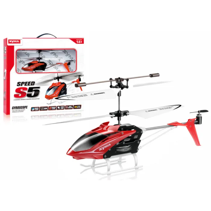 Helicóptero RC Rojo S5 SYMA
