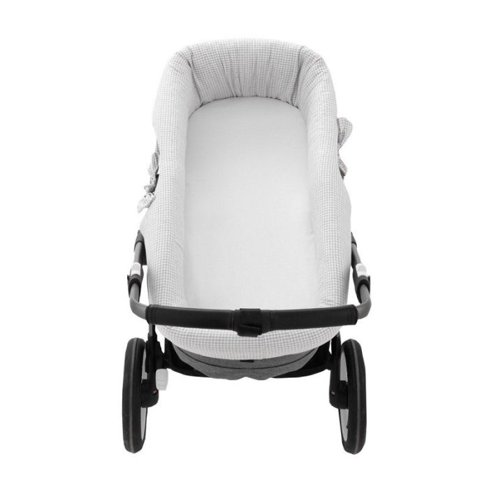 Garnitura Capazo Reversible Polo Grey 35x75x35 Cm - Cambrass
