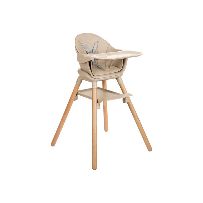 Trona 2en1 Woody Beige Kikkaboo - Versatilidad y Comodidad