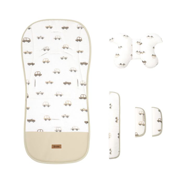 Set Deluxe Silla Paseo Muselina Coches con Cojín