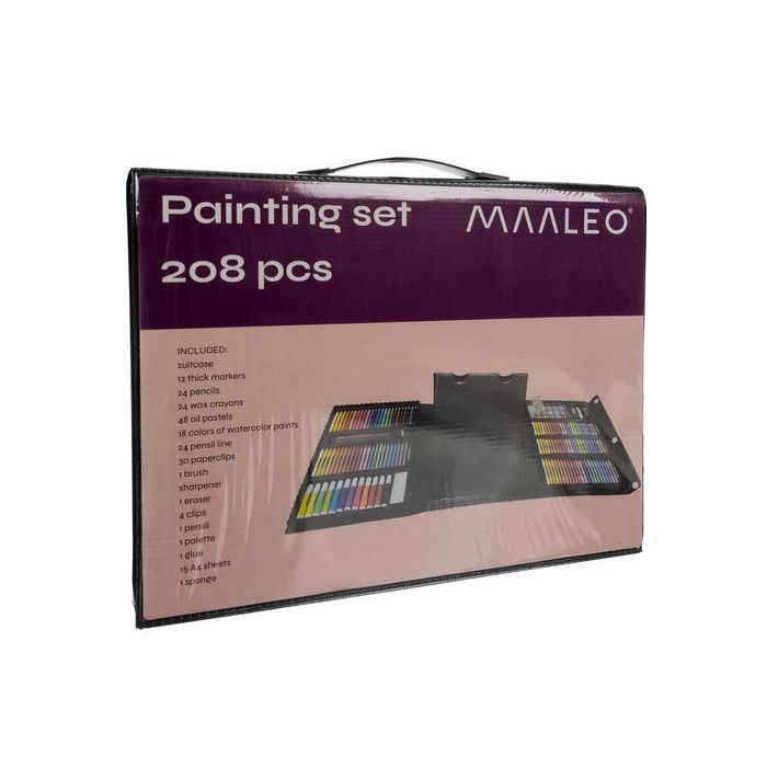 Set de Pintura en Maletín 208 Piezas Maaleo para Niños - imagen 2
