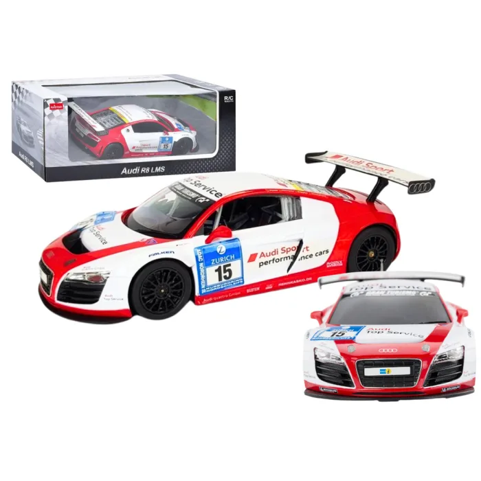 Coche R/C 1:24 Control Remoto Deportivo AUDI R8 LMS Blanco